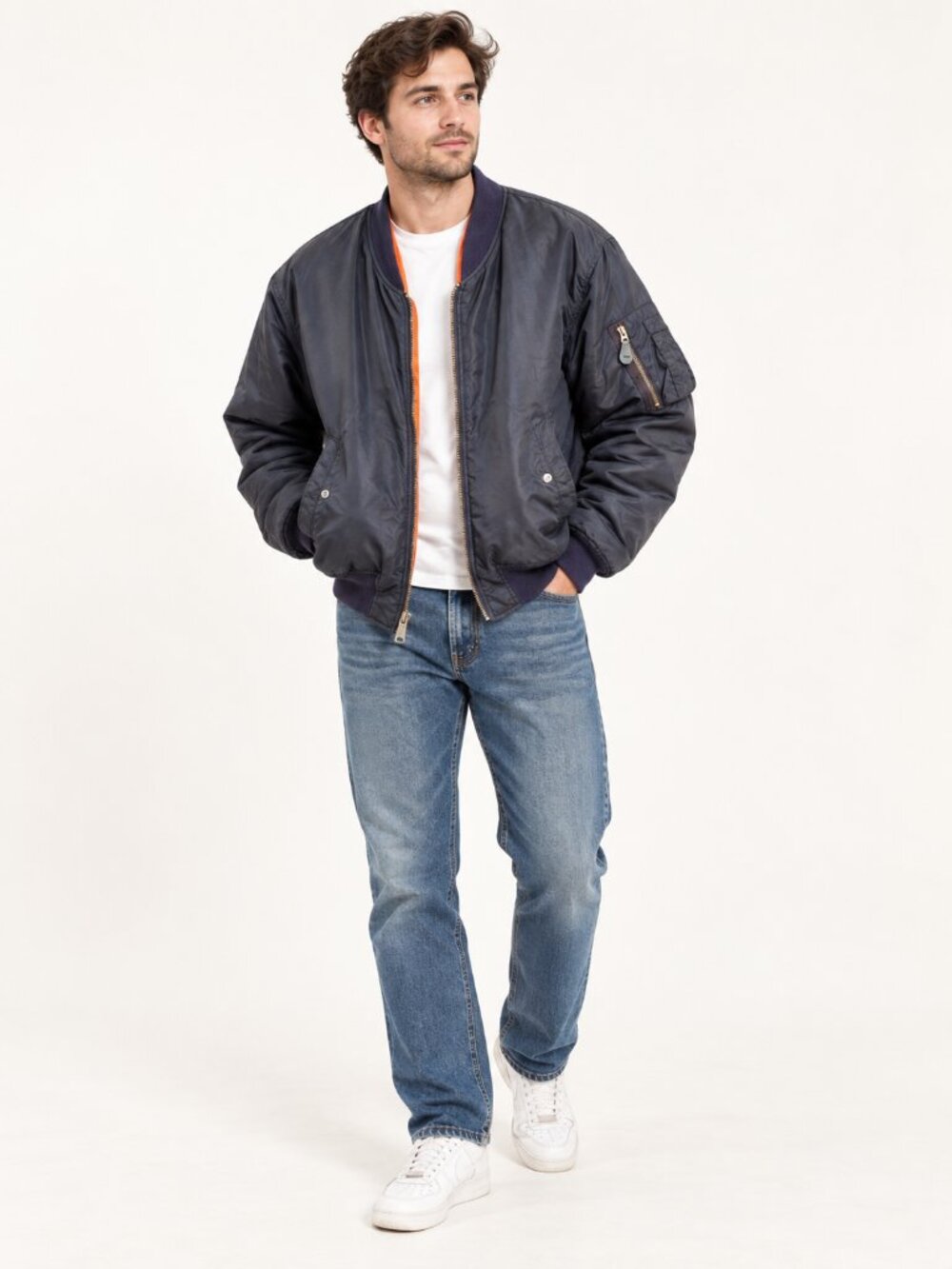 Vintage Men’s Reversible Bomber Jacket